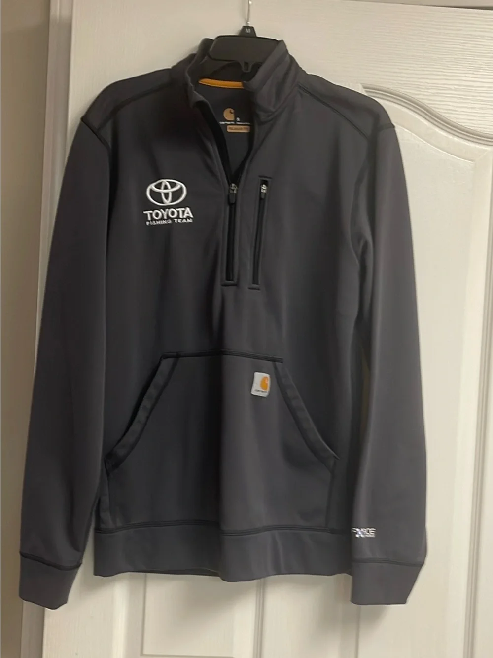 Carhartt Black Toyota Embroidered Quarter-Zip Pullover